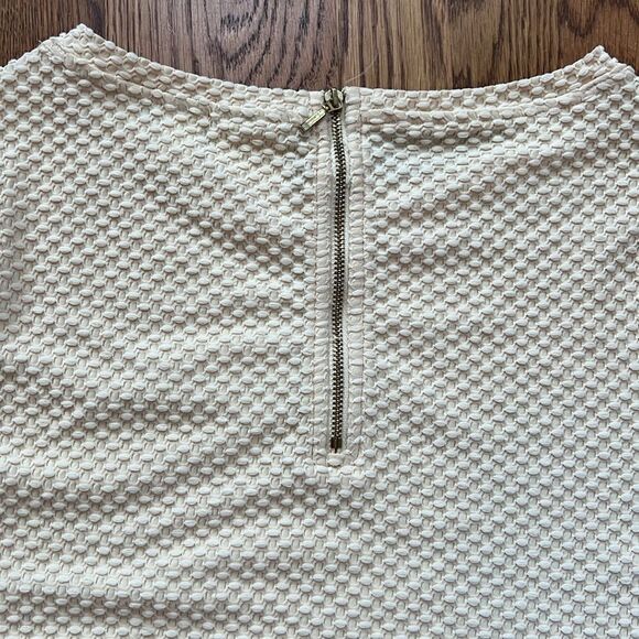 Chicos Butter Yellow Waffle Top Size 1 - Picture 5 of 5